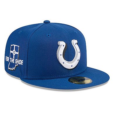Men's New Era  Royal Indianapolis Colts 2024 NFL Draft 59FIFTY Fitted Hat