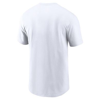 Men's Nike White New York Yankees Fuse Logo T-Shirt