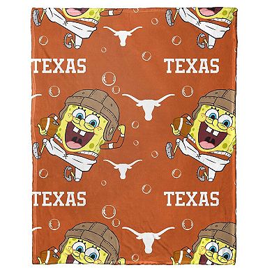 The Northwest Group Texas Longhorns Spongebob Squarepants Hugger Blanket