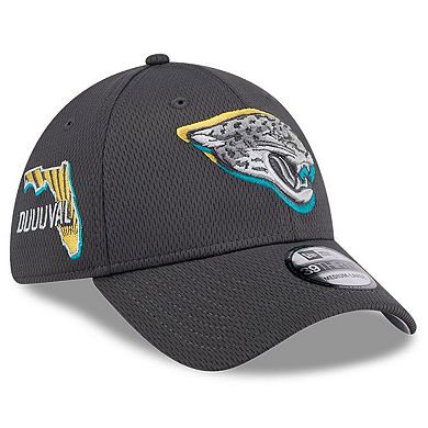 Men's New Era  Graphite Jacksonville Jaguars 2024 NFL Draft 39THIRTY Flex Hat