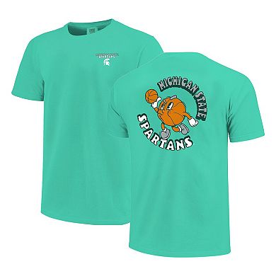 Youth Green Michigan State Spartans Comfort Colors Basketball T-Shirt