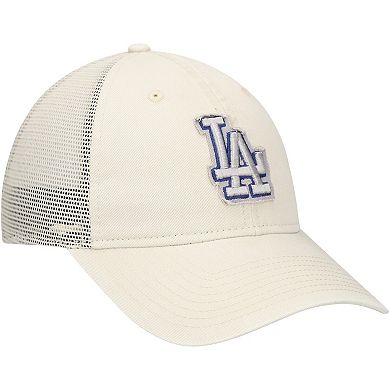 Men's New Era Stone Los Angeles Dodgers Game Day 9TWENTY Adjustable Trucker Hat