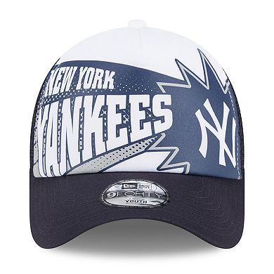 Youth New Era Navy New York Yankees Boom 9FORTY Adjustable Hat