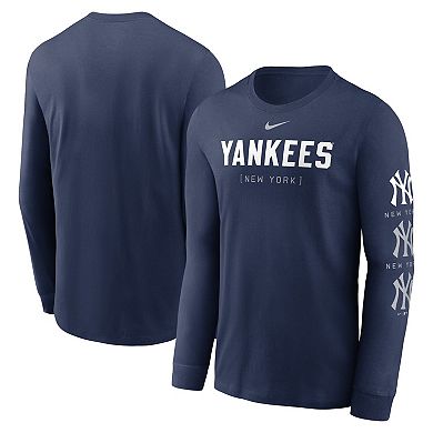 Men's Nike Navy New York Yankees Repeater Long Sleeve T-Shirt