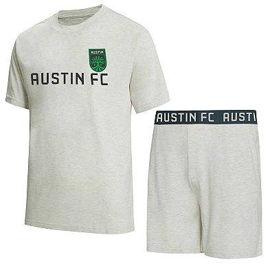 Men's Concepts Sport Ash Austin FC Harbor T-Shirt and Shorts Set