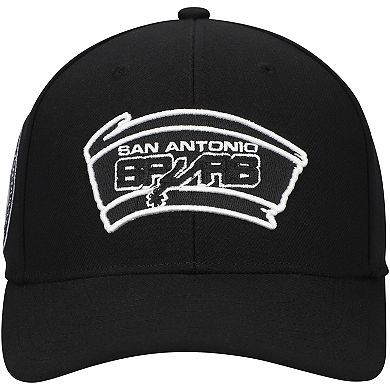 Men's Mitchell & Ness Black San Antonio Spurs Panda Adjustable Hat