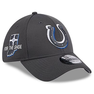 Men's New Era  Graphite Indianapolis Colts 2024 NFL Draft 39THIRTY Flex Hat