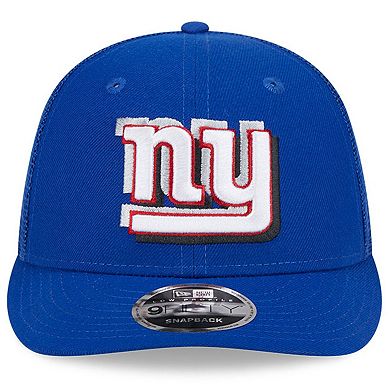 Men's New Era  Royal New York Giants 2024 NFL Draft Low Profile Trucker 9FIFTY Adjustable Hat