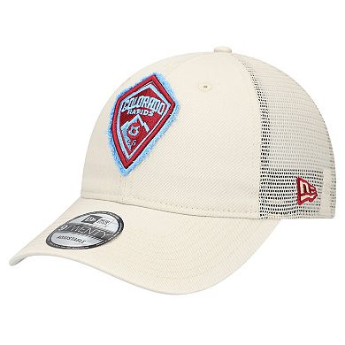 Men's New Era Tan Colorado Rapids Game Day 9TWENTY Adjustable Trucker Hat