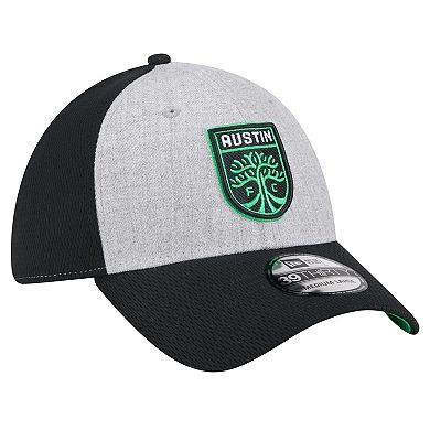 Men's New Era Gray/Black Austin FC Throwback 39THIRTY Flex Hat