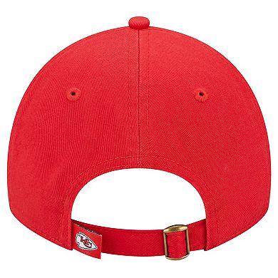 Women's New Era Red Kansas City Chiefs Throwback Delicate 9TWENTY Adjustable Hat