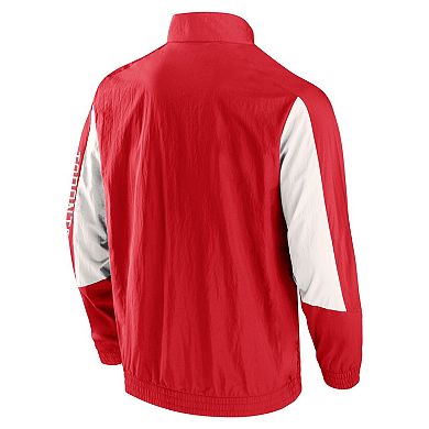 Men's Fanatics Branded Red Toronto FC Fundamentals Raglan Full-Zip Track Jacket