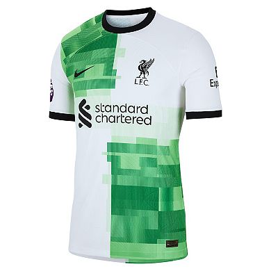 Men's Nike Wataru EndÅ White Liverpool 2023/24 Away Match Authentic Player Jersey