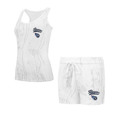 Women's Concepts Sport Tennessee Titans Quartz Hacci Knit Tank Top & Shorts Sleep Set