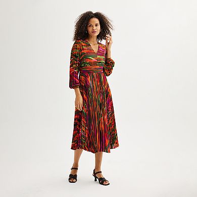 Women's Nanette Lepore Printed Pleated Maxi Dress