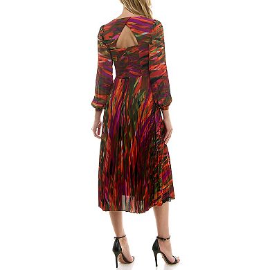 Women's Nanette Lepore Printed Pleated Maxi Dress