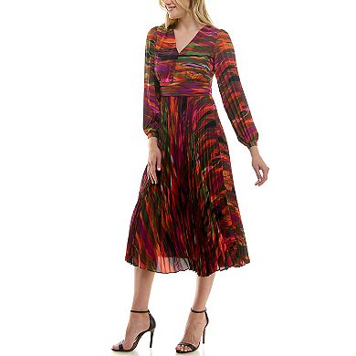 Women's Nanette Lepore Printed Pleated Maxi Dress