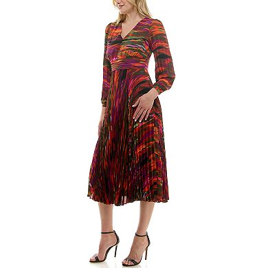 Women's Nanette Lepore Printed Pleated Maxi Dress