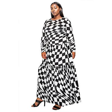 Plus Size Grayson Tiered Maxi Dress