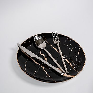 Ozarke Malta Cutlery Set, Stainless Steel, Shiny Silver - Set of 20