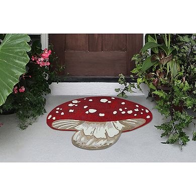 Liora Manne Frontporch Mushroom Indoor/Outdoor Area Rug