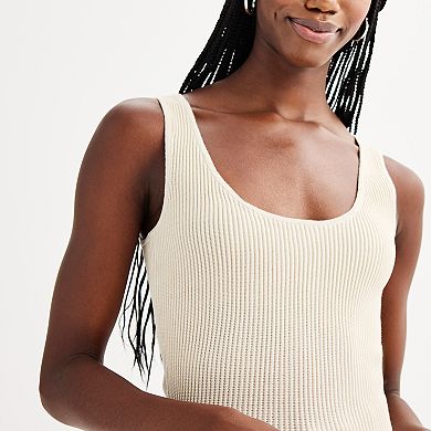 Juniors' SO?? Sculpt Sweater Knit Tank Top