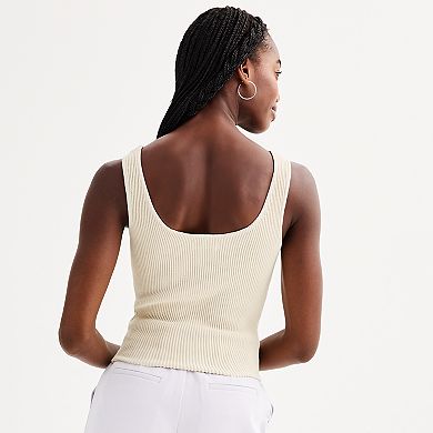 Juniors' SO® Sculpt Sweater Knit Tank Top