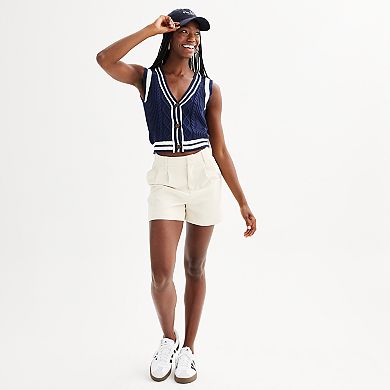 Juniors' SO® Pleated-Front Trouser Shorts