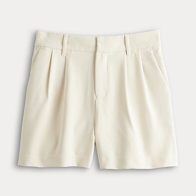 Juniors' SO® Pleated-Front Trouser Shorts