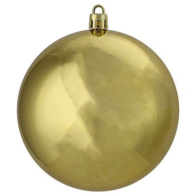 Northlight 12-Pack Shiny Vegas Gold Shatterproof Christmas Ball Ornaments