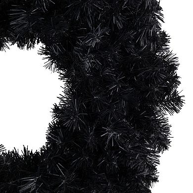 Northlight Black Colorado Spruce Artificial Halloween Wreath