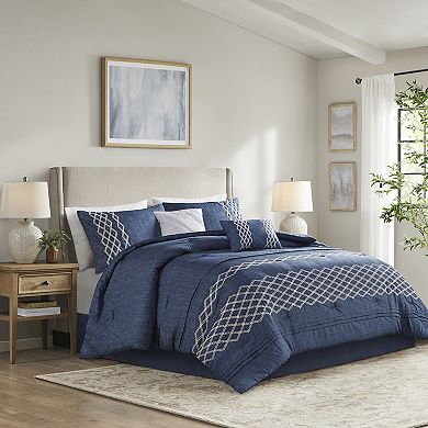 Madison Park Shay 6-PC Comforter Set With Throw Pillows