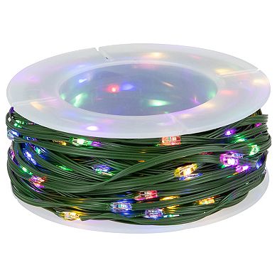 Northlight 64.5-foot LED Multi-Function Green Wire Color Changing Christmas Fairy Lights