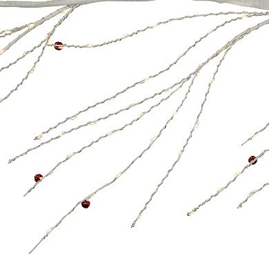 Northlight 6 ft. Pre-Lit White Christmas Garland with Jingle Bells