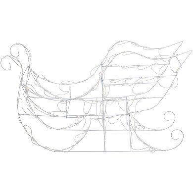 Northlight 48 in. Lighted Sleigh Outdoor Christmas Decoration