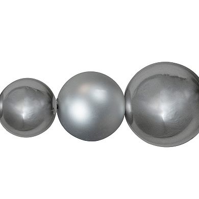 Northlight 6' Shiny and Matte Shatterproof Ball Christmas Garland