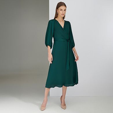 Women's Harper Rose Balloon Sleeve V-Neck Midi Dress