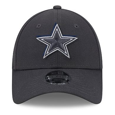 Youth New Era  Graphite Dallas Cowboys 2024 NFL Draft 9FORTY Adjustable Hat
