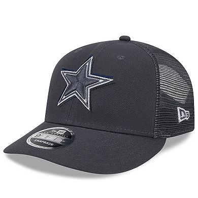 Men's New Era  Graphite Dallas Cowboys 2024 NFL Draft Low Profile Trucker 9FIFTY Snapback Hat