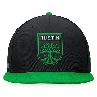 Men's Fanatics Branded Black/Green Austin FC Downtown Snapback Hat