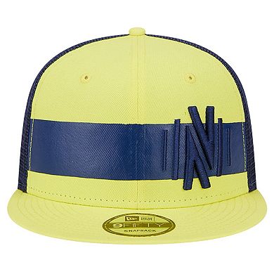 Men's New Era Yellow Nashville SC Trucker 9FIFTY Snapback Hat