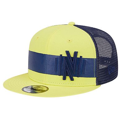 Men's New Era Yellow Nashville SC Trucker 9FIFTY Snapback Hat