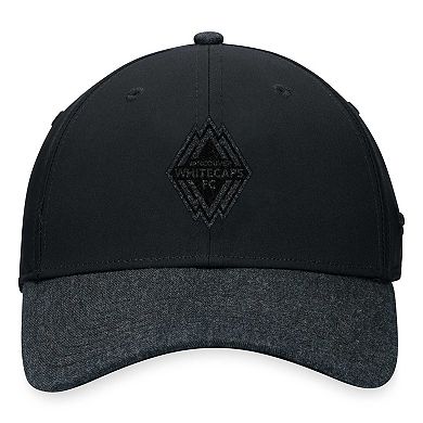 Men's Fanatics Branded Black/Charcoal Vancouver Whitecaps FC Iconic Flex Hat