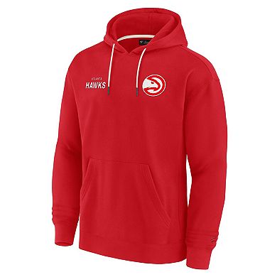 Unisex Fanatics Signature Red Atlanta Hawks Elements Super Soft Fleece Pullover Hoodie