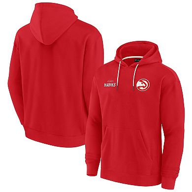 Unisex Fanatics Signature Red Atlanta Hawks Elements Super Soft Fleece Pullover Hoodie