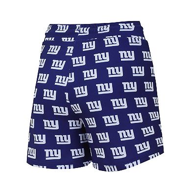 Women's Concepts Sport New York Giants Gauge Allover Print Cropped Tank Top & Shorts Sleep Set