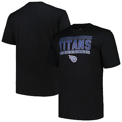 Men's Fanatics Branded Black Tennessee Titans Big & Tall Pop T-Shirt