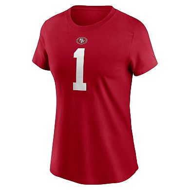 Women's Nike Deebo Samuel Sr Scarlet San Francisco 49ers Player Name & Number T-Shirt