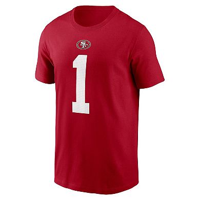 Men's Nike Deebo Samuel Sr Scarlet San Francisco 49ers Player Name & Number T-Shirt