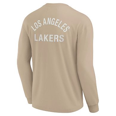 Unisex Fanatics Signature Khaki Los Angeles Lakers Elements Super Soft Long Sleeve T-Shirt